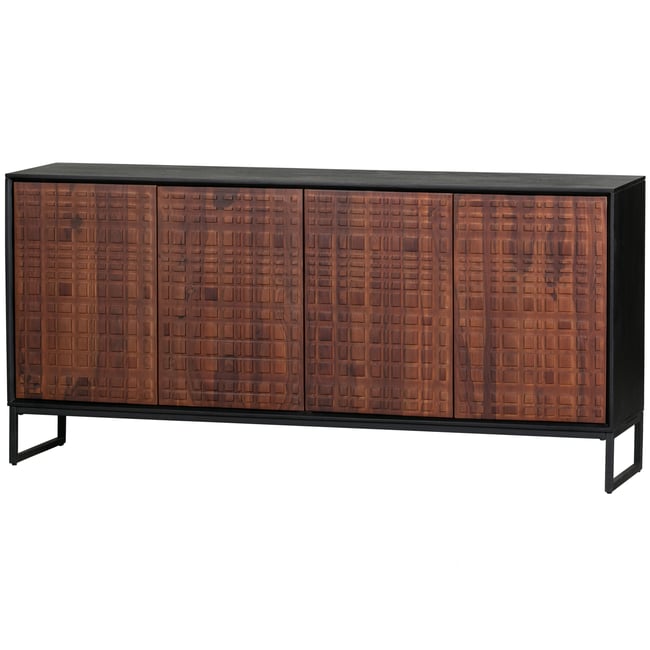 Buffet 4 portes en bois NUTS Couleur noyer <span itemprop=