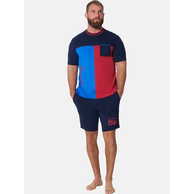 Pyjashort BERNFRIED bleu foncé <span itemprop=