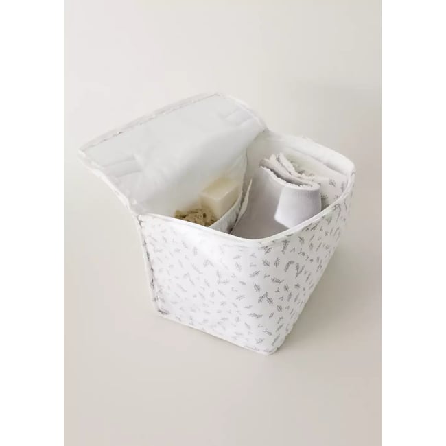 Trousse de toilette enfant imprimée écru <span itemprop=