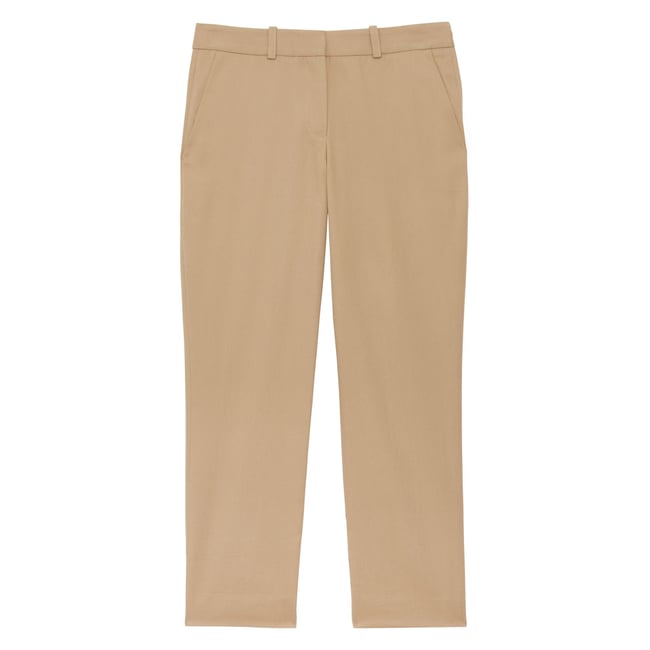 Pantalon Audrey en coton beige <span itemprop=