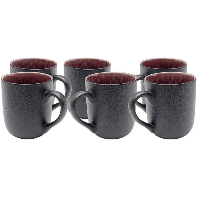 Lot de 6 tasses en grès, ALISSA - KARE DESIGN