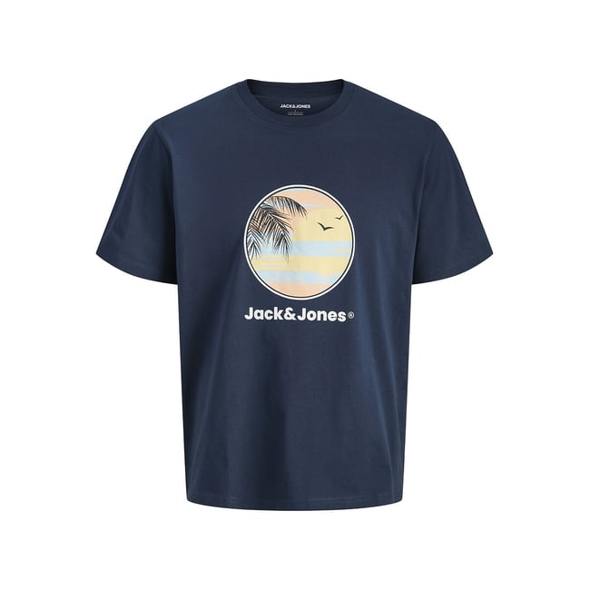 T-shirt maniche corte, fantasia davanti - JACK & JONES JUNIOR