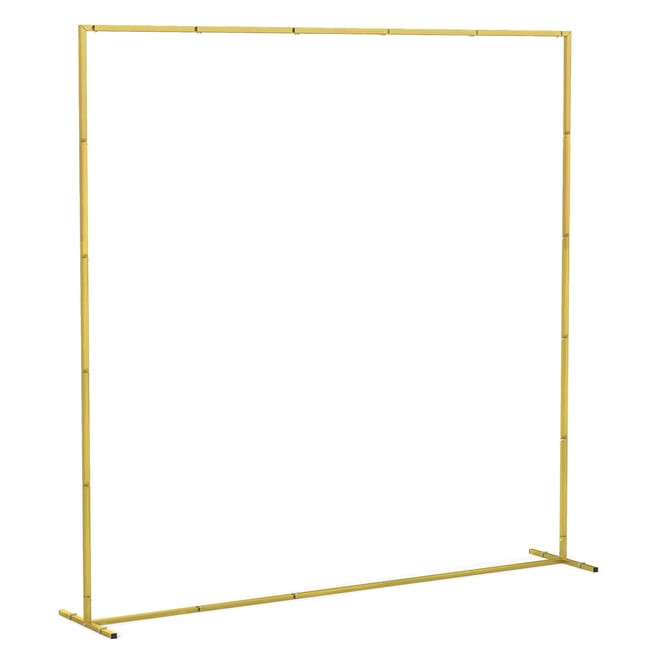 Arche décorative autoportante métal doré - OUTSUNNY