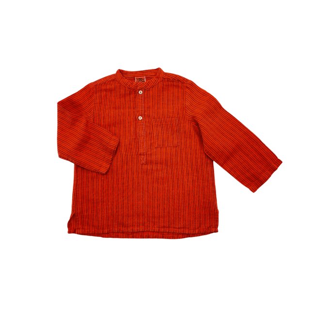 Chemise bébé - Très bon état rouge <span itemprop=