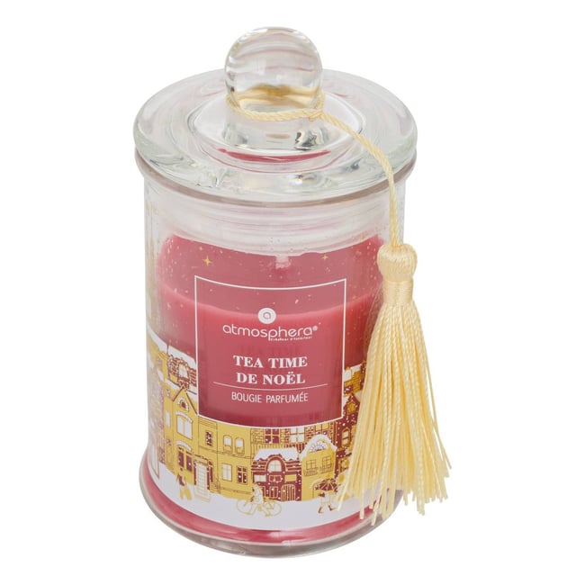 Bougie parfumée Hiver à Londres 85 g Couleur rouge <span itemprop=