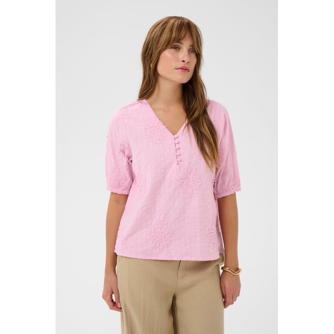 Blouse à manches longues rose lilac sachet <span itemprop=