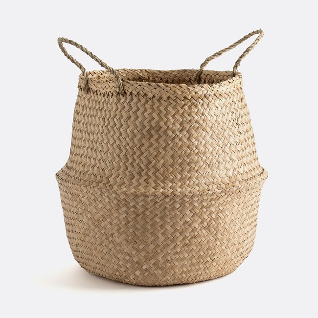 Panier boule H50 cm, Rixy Couleur naturel <span itemprop=