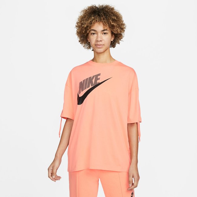 Kurzärmeliges Sportshirt koralle <span itemprop=