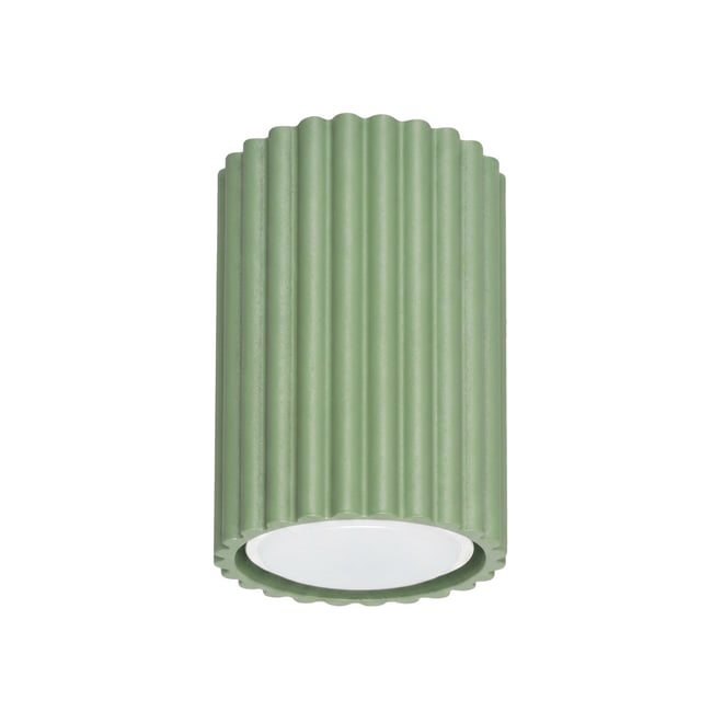 Plafonnier Aluminium Sauge GU10 1 KARBON Couleur sauge <span itemprop=