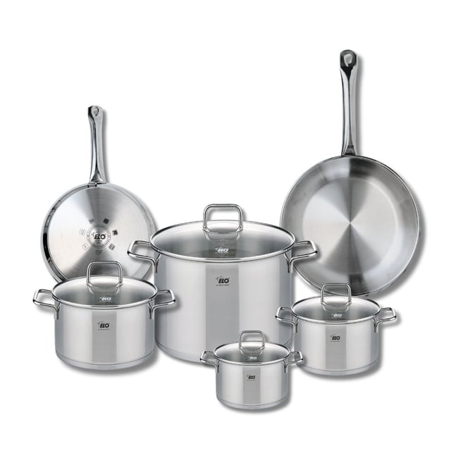 2 poêles 24/28cm + 4 faitouts 14/16/20/26cm PROFI CITRIN gris <span itemprop=