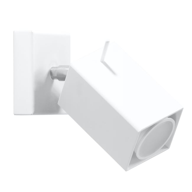 Applique Acier Blanc GU10 1 Merida Couleur blanc <span itemprop=
