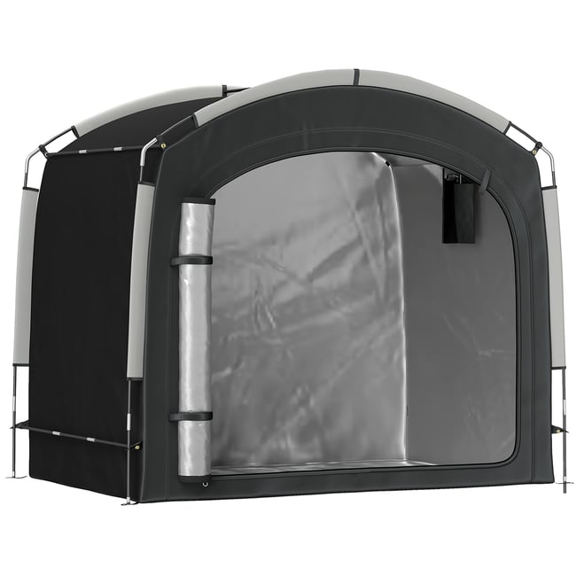 Tente de rangement pour vélos Tissu Oxford noir <span itemprop=