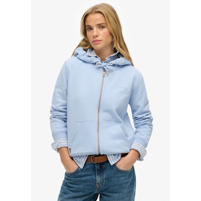 Casaco com capuz, fecho e logótipo, Essential - SUPERDRY