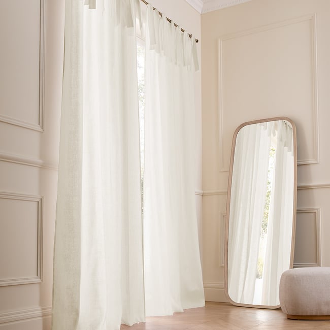 Colin Linen Curtain with Tie Top - AM.PM