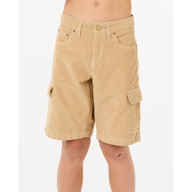 Short CLASSIC SURF CORD CARGO -BOY kaki <span itemprop=