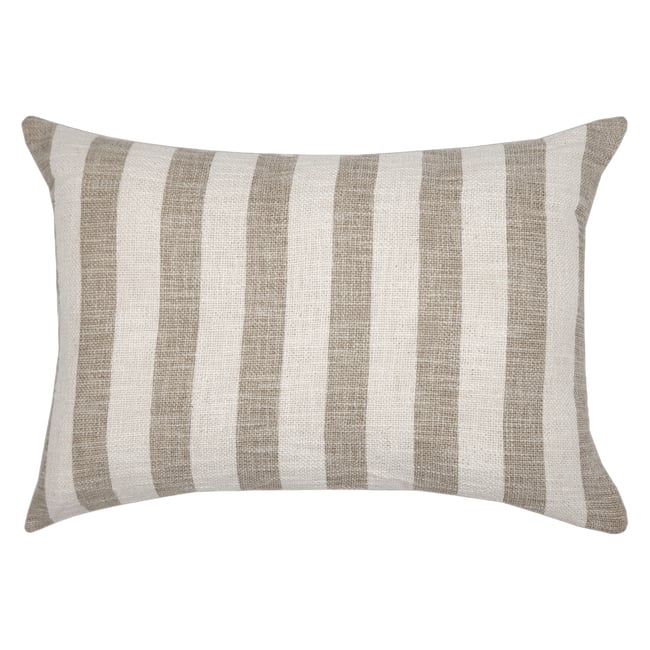 Coussin en coton double face, INSPIRE terre beige <span itemprop=