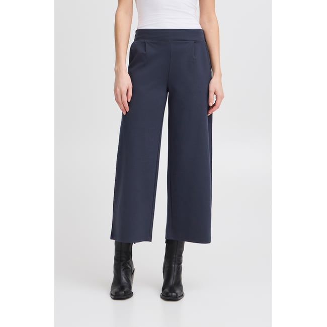 Pantalon coupe droite, jambes larges, longueur cheville - ICHI