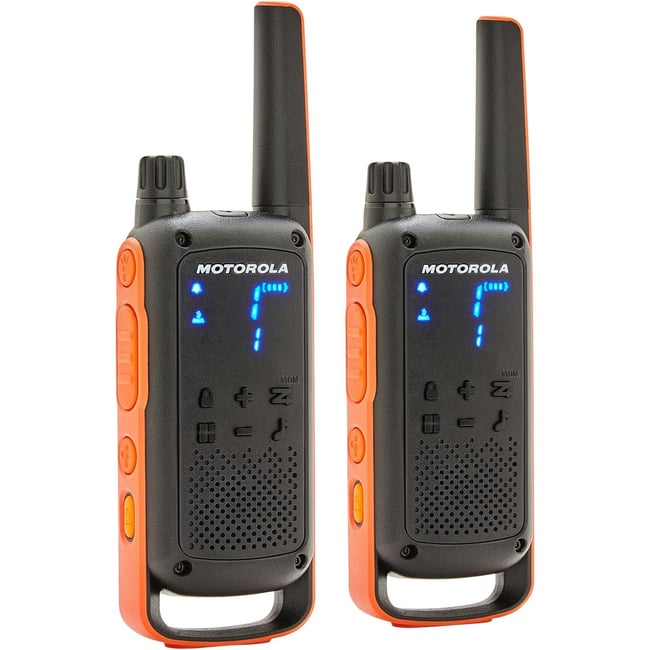 Walkie-talkie Motorola XT420 - Portée 10km - Noir - IP55 Et Norme Militaire - 8 Canaux Cryptés
