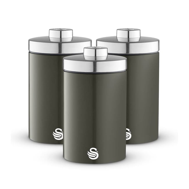 Set of 3 Townhouse Canisters - SWAN