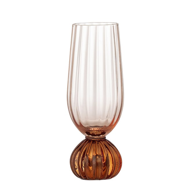 Flûte à champagne verre strié  TAURIN - BLOOMINGVILLE