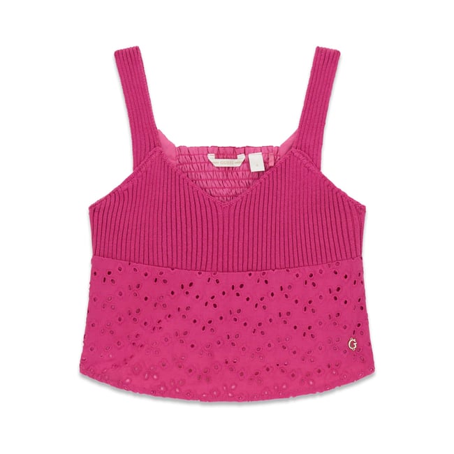Top À Œillets fuchsia <span itemprop=