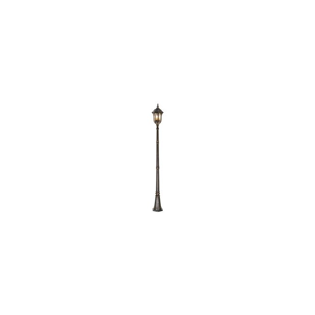 Lampadaire BATON ROUGE Couleur marron bois bronze rouille <span itemprop=
