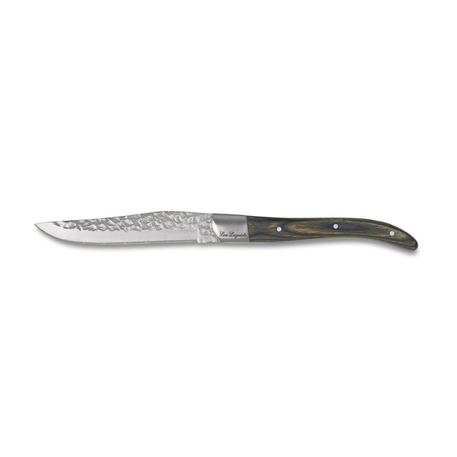 Coffret 4 couteaux steak - VOLCANO Couleur marron <span itemprop=