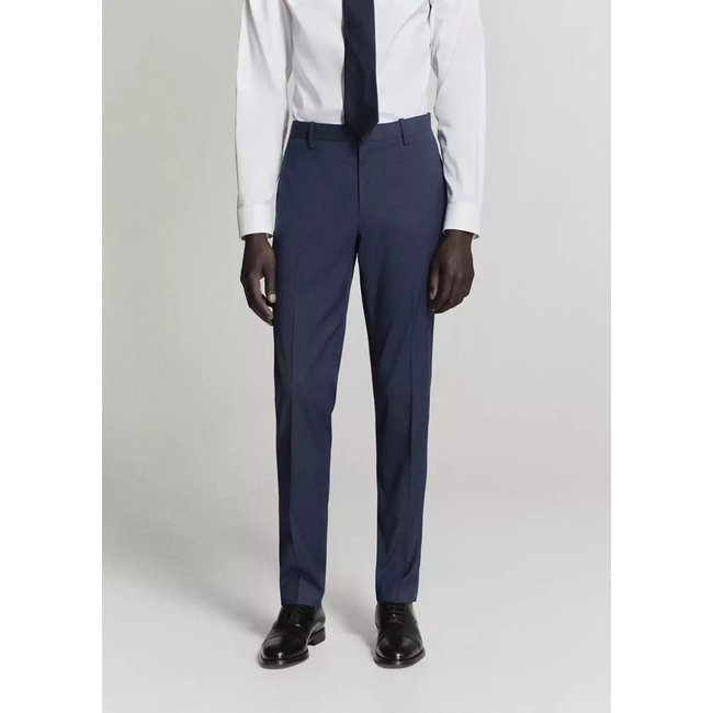 Pantalon costume Parí super slim-fit bleu encre <span itemprop=