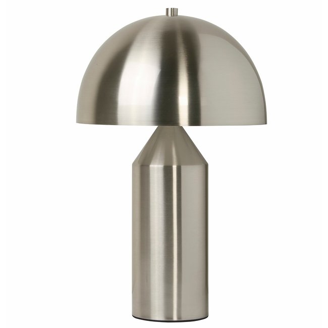 Satin Silver Dome Tabel Lamp, silver-coloured, SO'HOME
