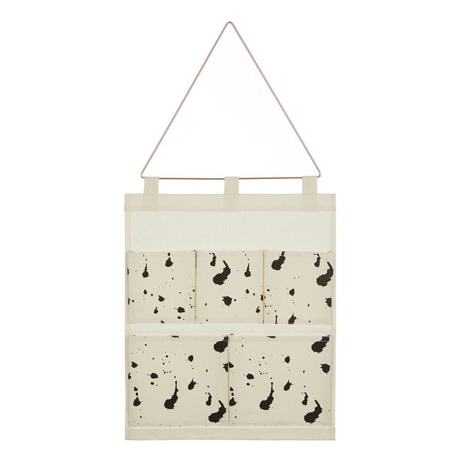 Monochrome White Pocket Wall Hanging, white, SO'HOME