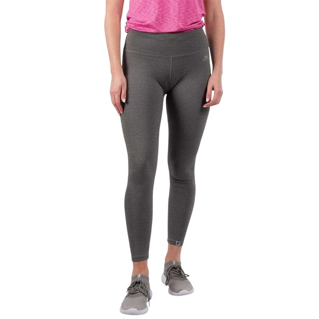 Legging à taille haute VIVIEN gris chiné <span itemprop=