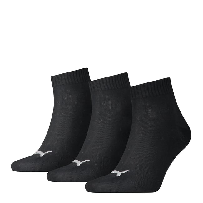 Lot de 3 mi chaussettes noir <span itemprop=