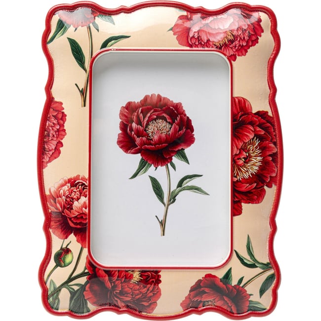 Cadre photo pivoines Couleur beige <span itemprop=