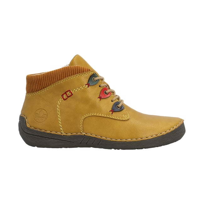 Basket Montante à Lacets Raposa jaune <span itemprop=