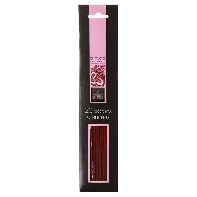 Lot de 20 bâtons d'encens KILI Couleur rose <span itemprop=