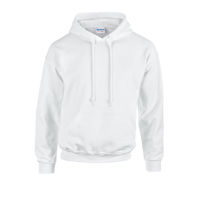 Sweat uni à capuche HEAVY BLEND blanc <span itemprop=