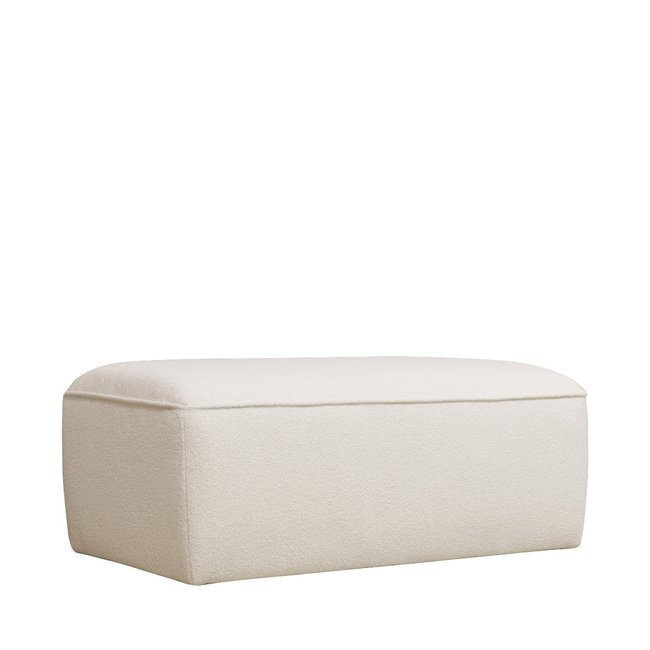 Pouf pour canapé modulable en tissu bouclette- NOOR - DRAWER
