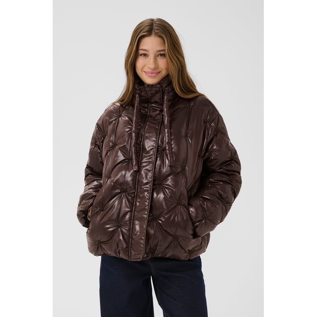 Manteau rembourré marron coffee bean <span itemprop=