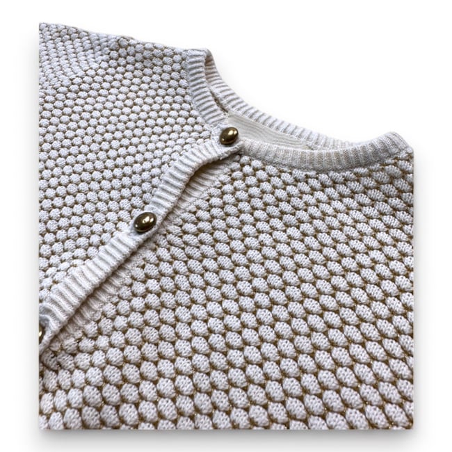 Cardigan bébé - Très bon état beige <span itemprop=
