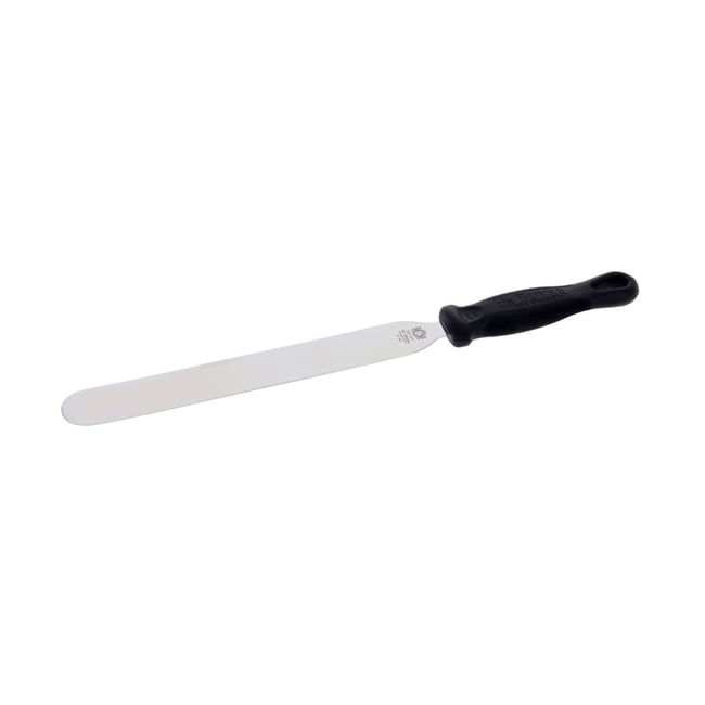 Spatule droite arrondie 25 cm noir <span itemprop=