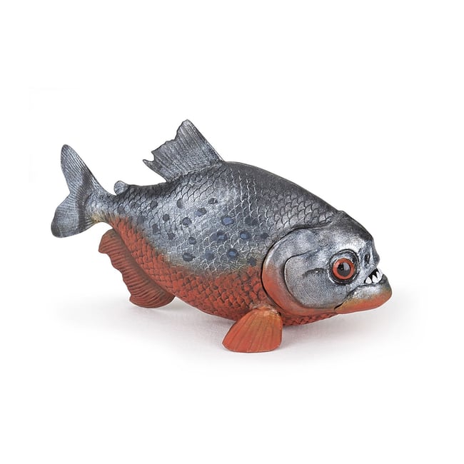 Figurine Piranha gris <span itemprop=