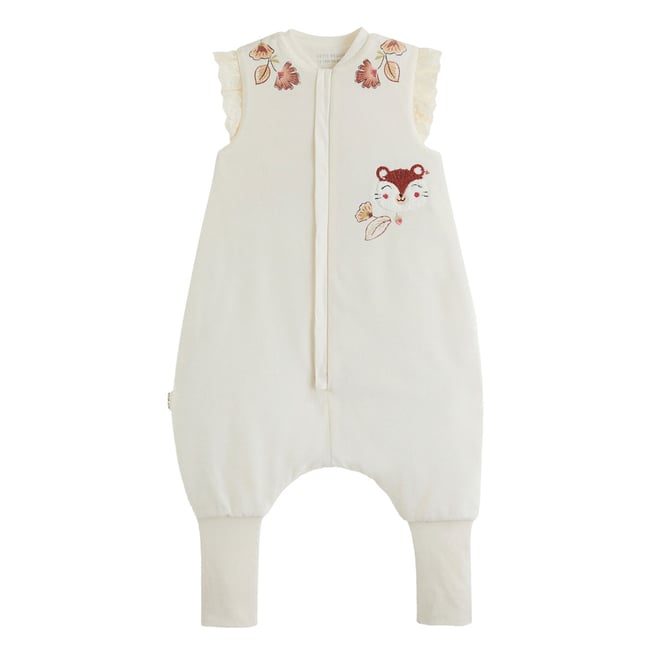 Turbulette TOG 2 en velours avec pieds retroussables Léa ecru <span itemprop=