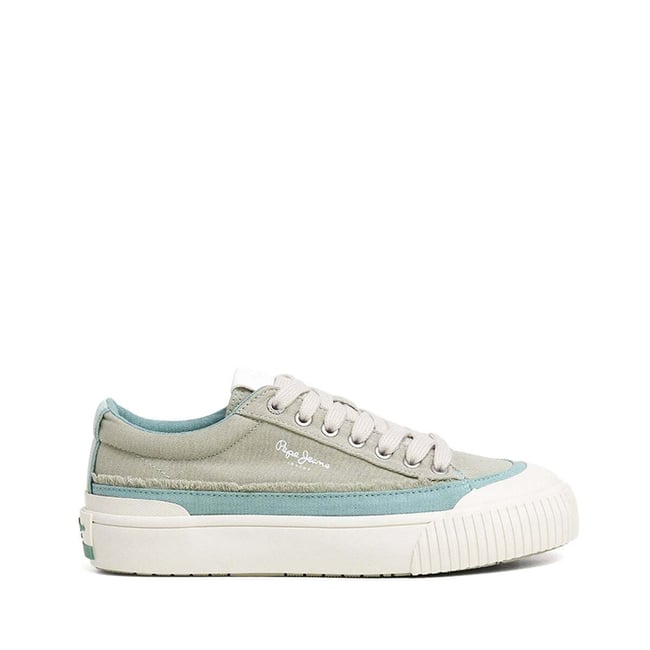 Baskets Basiques vert clair <span itemprop=
