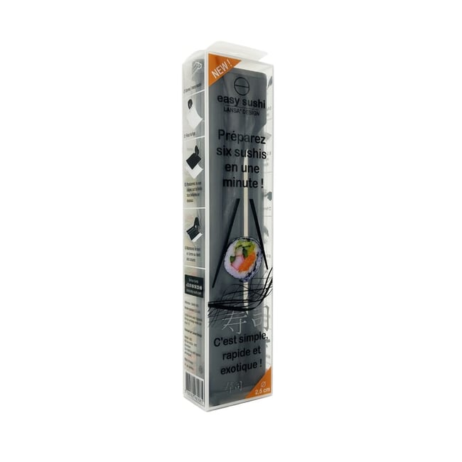 Kit de préparation Easy Sushi 2,5 cm noir <span itemprop=
