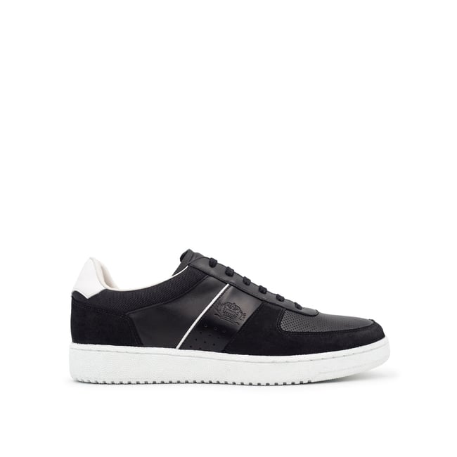 Sneakers cuir GRANT noir <span itemprop=