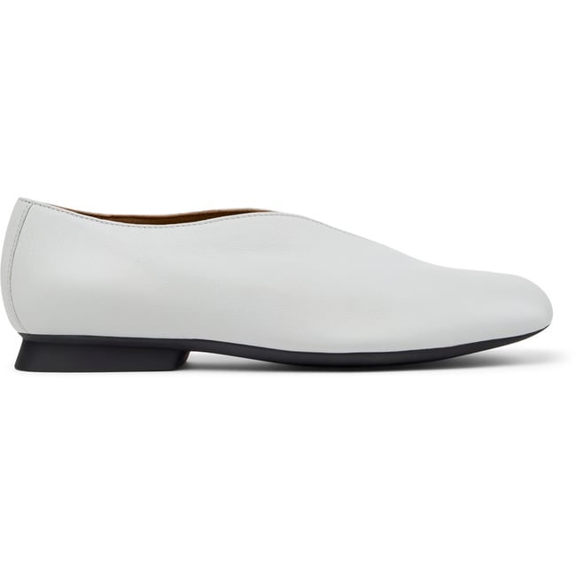 Ballerines Cuir daim CASI MYRA gris pastel <span itemprop=
