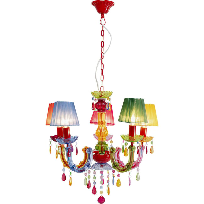Suspension Starlight 5 branches multicolore multicolore <span itemprop=