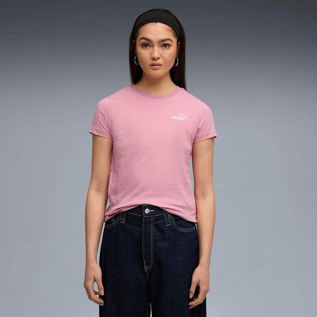 T-shirt manches courtes ESSENTIAL SMALL LOGO rose <span itemprop=