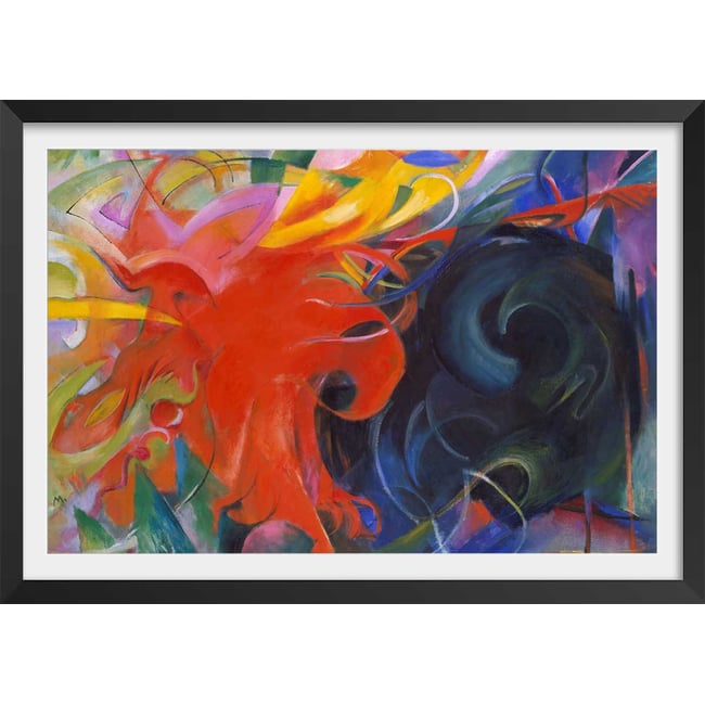 Poster Fighting forms- par Franz Marc - HEXOA