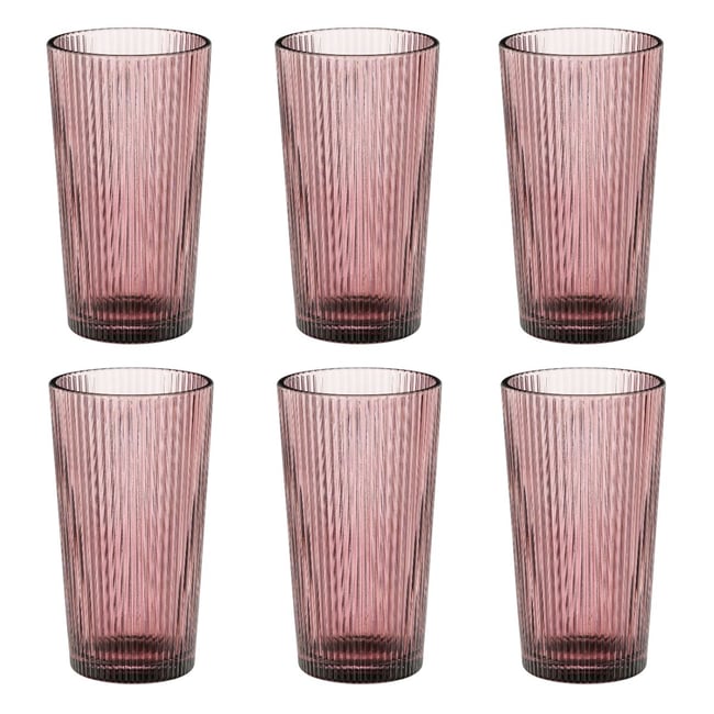 verre à long drink GRIGIO Couleur rose <span itemprop=